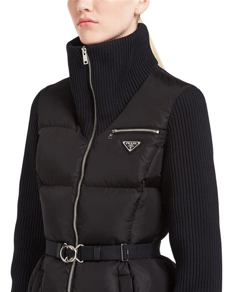 prada nylon puffer coat|Prada puffer jacket sale.